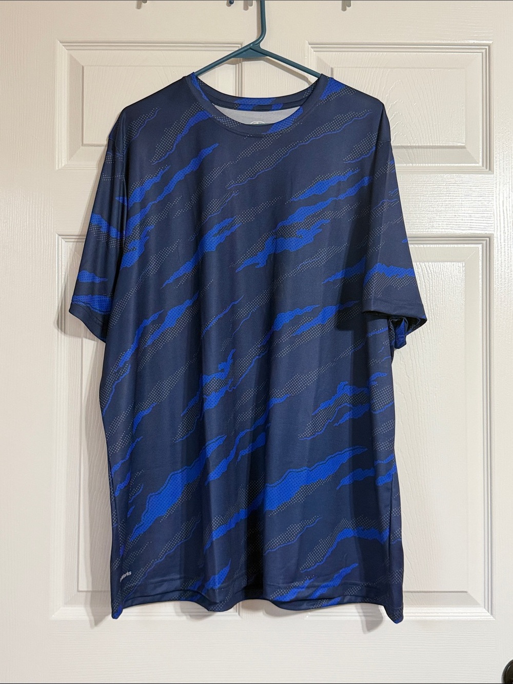 Athletic Works Navy and Royal Blue Short Sleeve Performance Tee